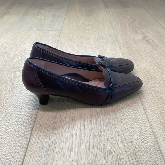 BeautiFeel Brown Leather Bow Leather Pumps - Picture 2 of 6